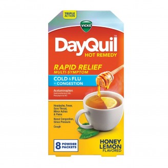 Vicks DayQuil Hot Remedy Cold & Flu Relief Powder Medicine